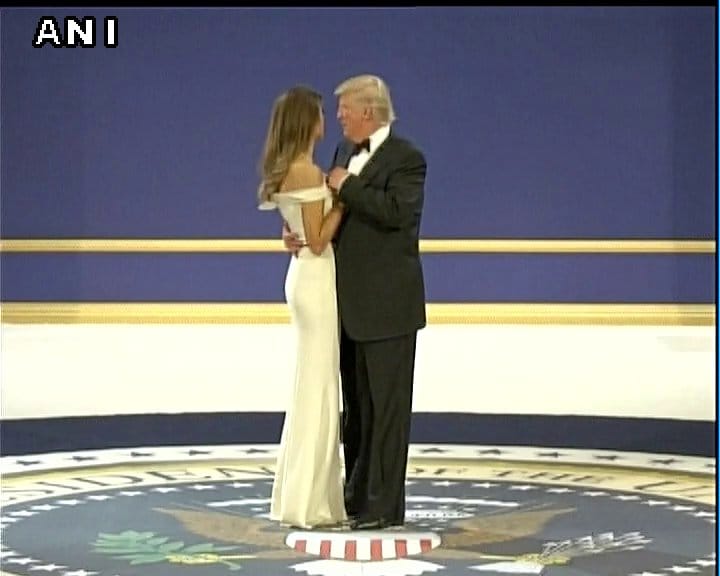 Donald Trump at the White House with his wife something like this dance