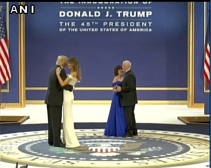 Donald Trump at the White House with his wife something like this dance