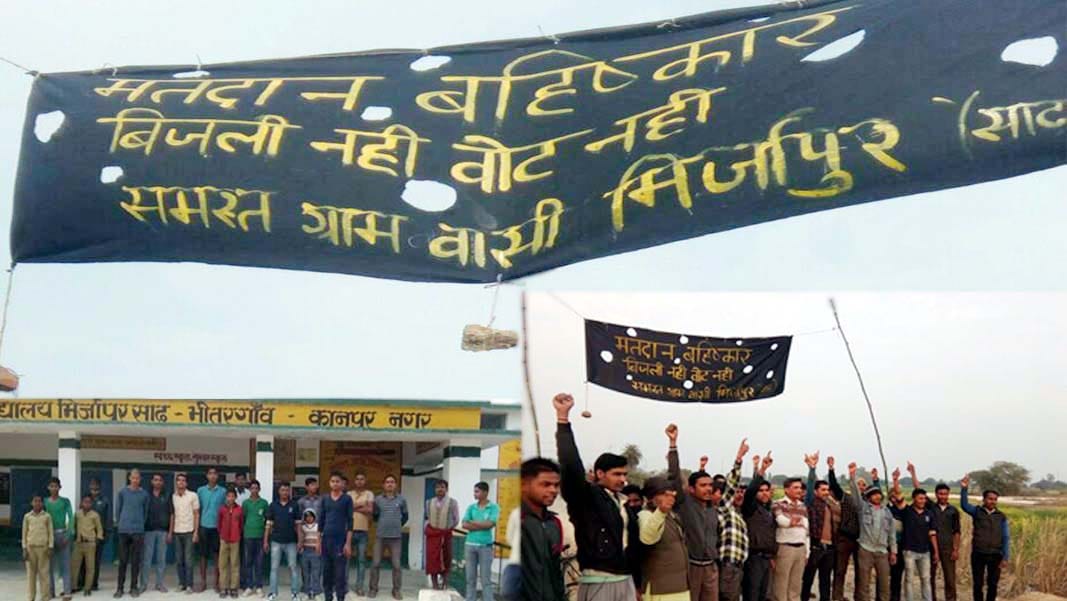 villagers boycott voting