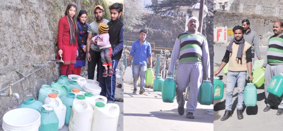 Water Crisis in Shimla City Due to Leakage.