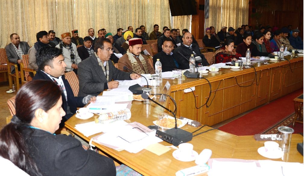 Zila Parishad Shimla Protest on Budget Issue.