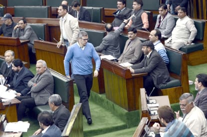 rucks in jammu kashmir assembly on power crisis