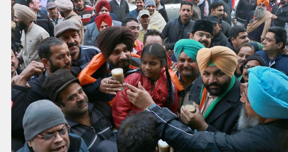 Congress leader Navjot singh sidhu's 'Chaye pr Charcha'