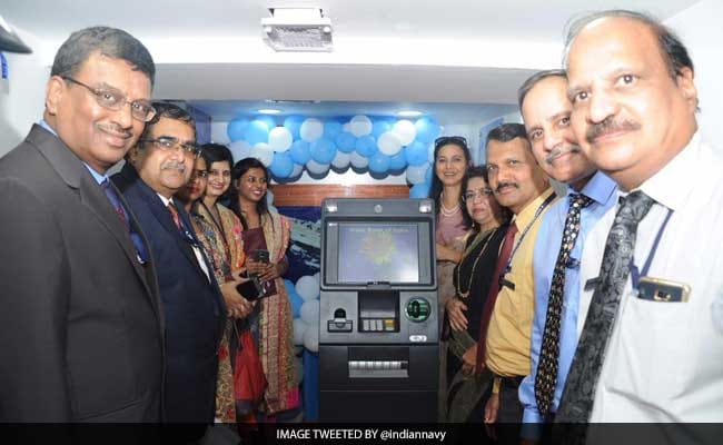 ATM machine established at INS vikramaditya