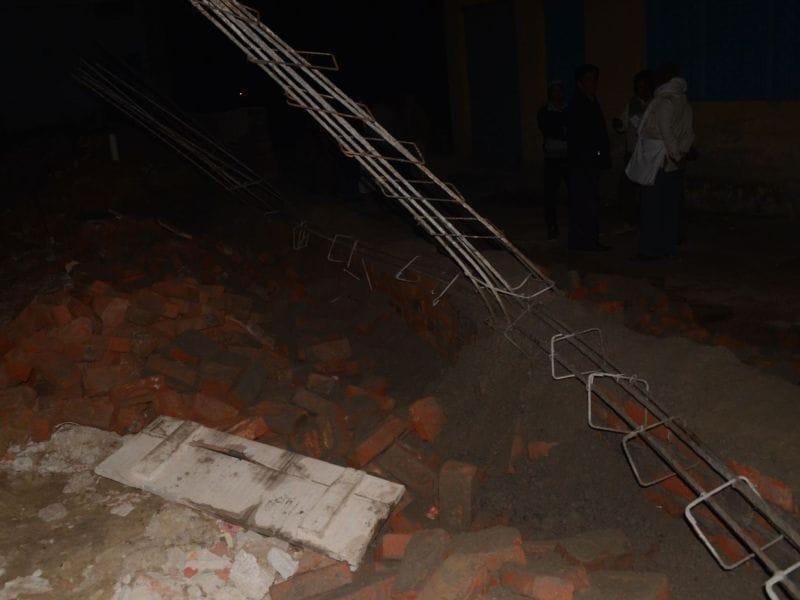 BJP District president of the school on charges of land grabbing