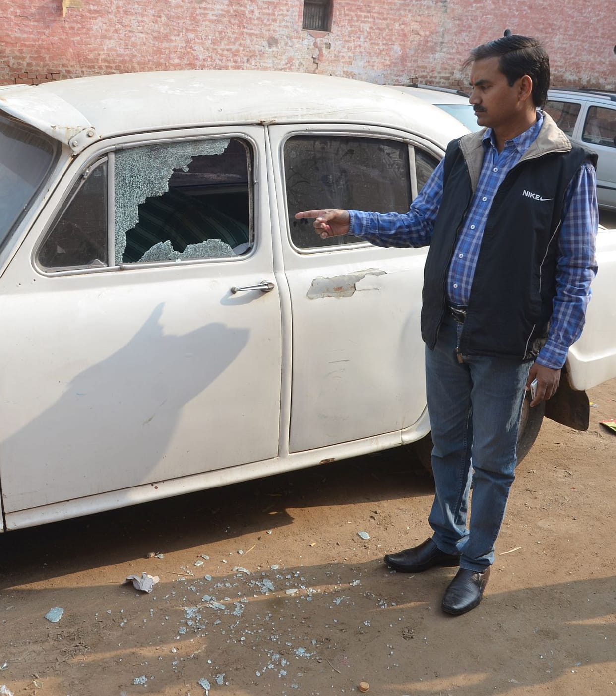 India Sarvodaya Party stronghold in the candidate's car 