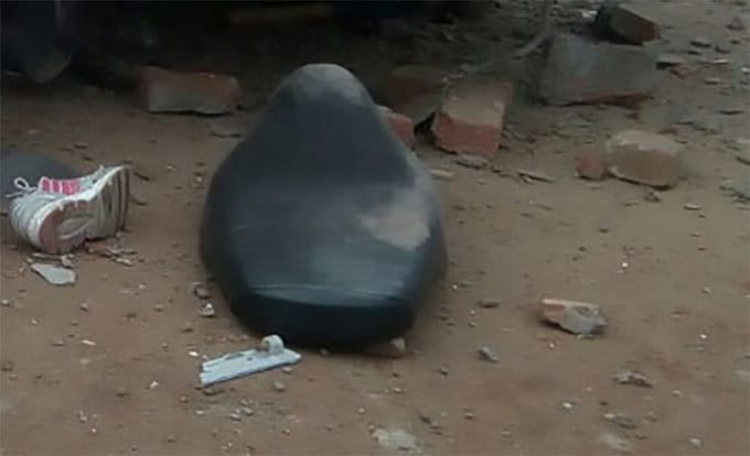 lady teacher was driving activa with headphone, hit by bus and killed at moga of punjab