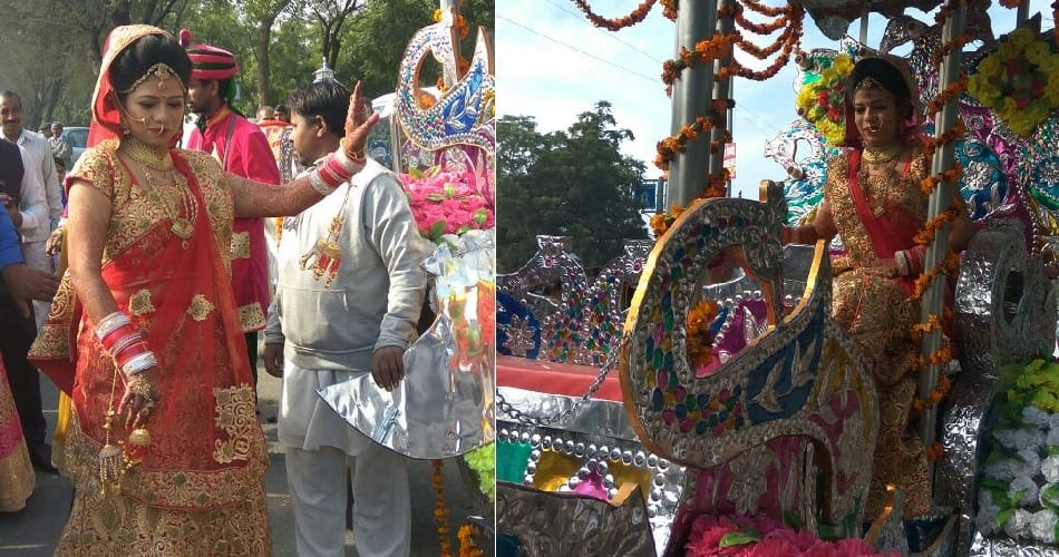 unique marriage of advocate kirti gilhotra with aman wadhwa at fatehabad of haryana