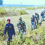 भारत नेपाल सीमा पर पैट्रोलिंग