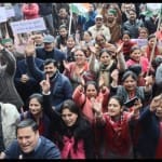 congress protest against demonetisation in shimla