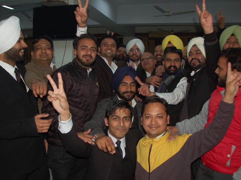 District Bar Association elections,  capture of Bhullar Group Six victory at five positions, Patiala