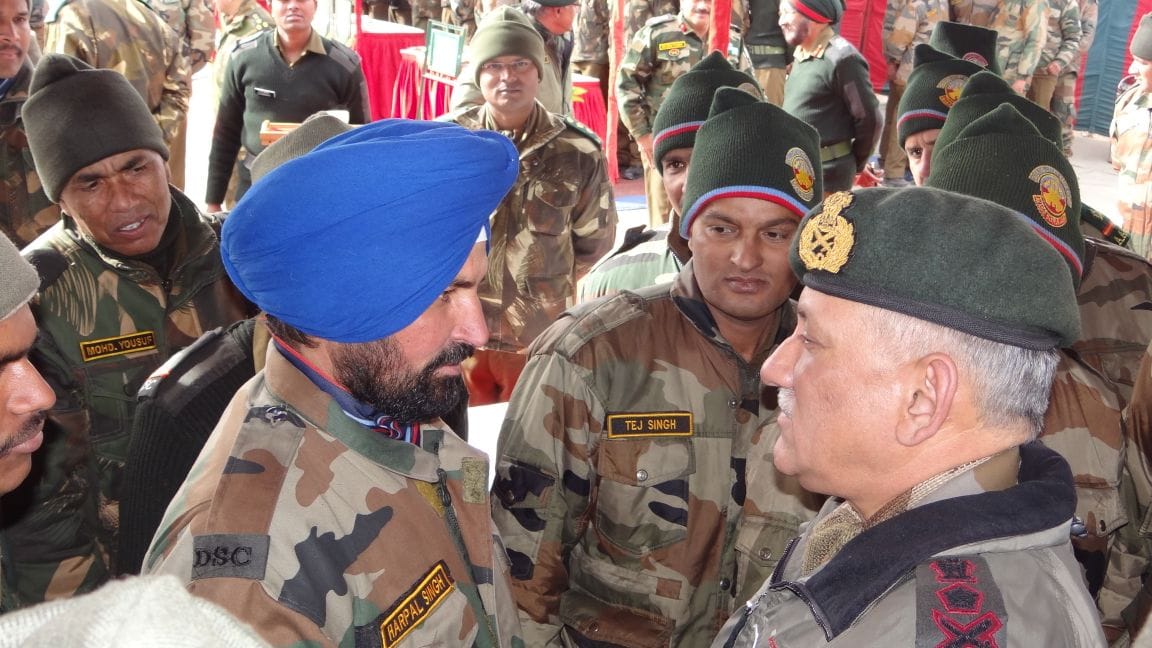 INDIAN ARMY CHIEF VISITED SIACHIN BASECAMP TODAY