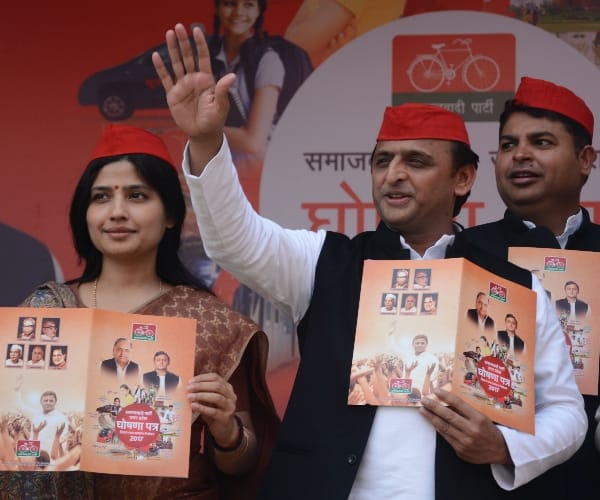 akhilesh yadav releases election manifesto