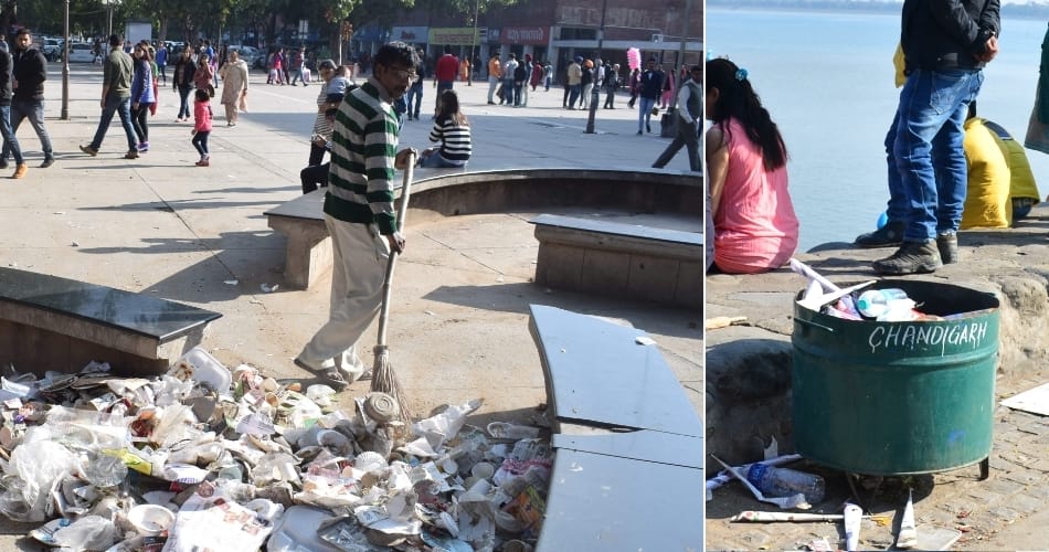 chandigarh dustbin, chandigarh news, Sukhna lake