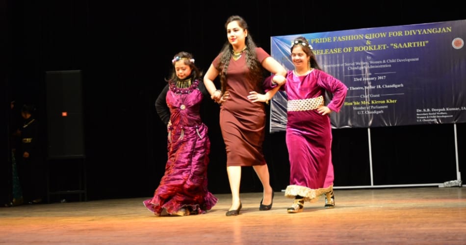 disable childrens fashion show first time at chandigarh