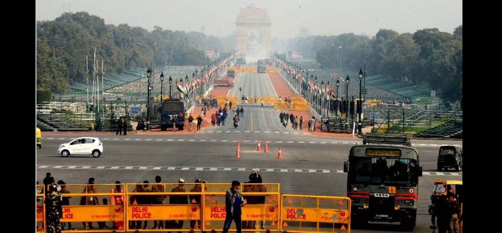 republic day: full dress rehearsal today see the routes and then go out
