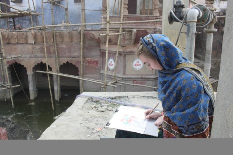 beauty of Karauli ghat vrindavan
