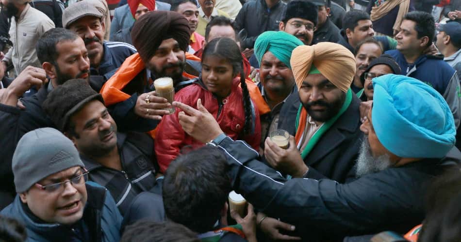 amazing and unique photos of navjot sidhu at amritsar of punjab
