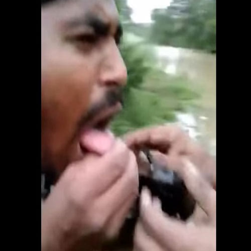 A Crab Caught Man's Tongue As Adventure Goes Horribly Wrong