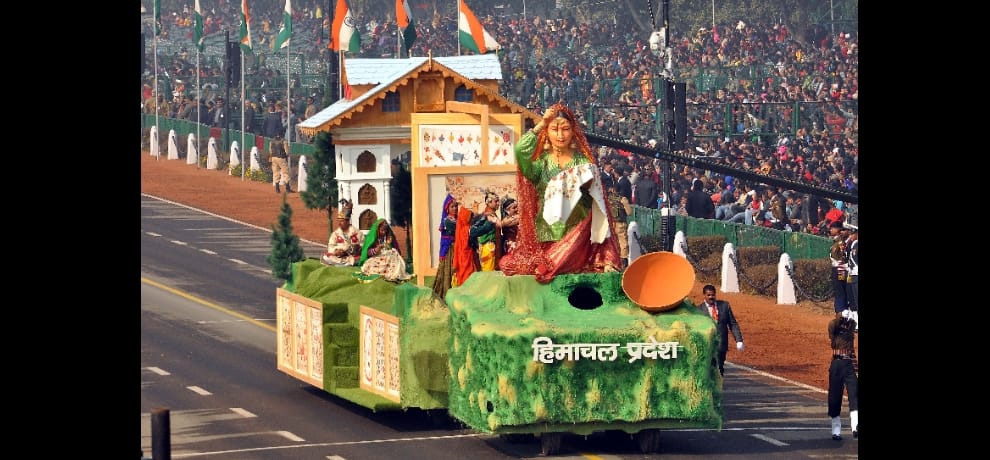 uttarakhand jhanki on rajpath parade.