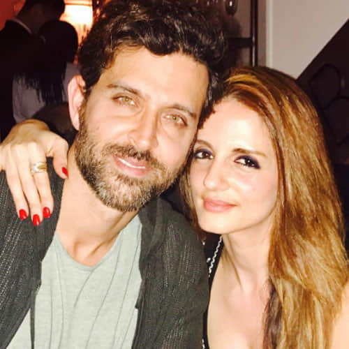 sussanne khan attend hrithik roshan's party