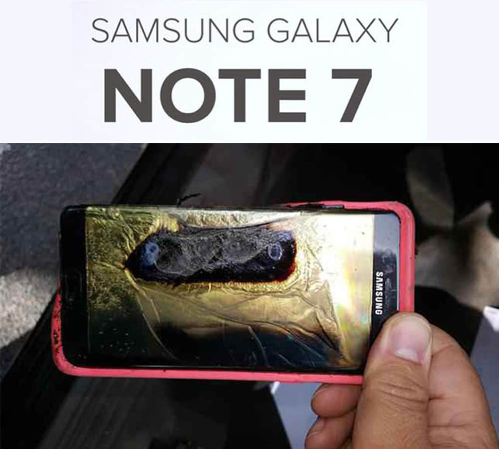 Samsung disclosed why note 7 catched fire