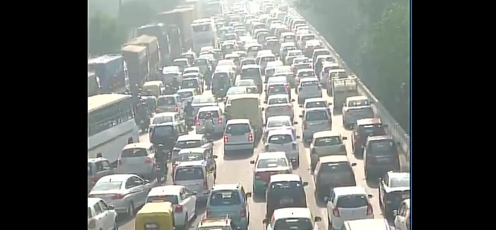 now no traffic on mahabir chowk of gurugram