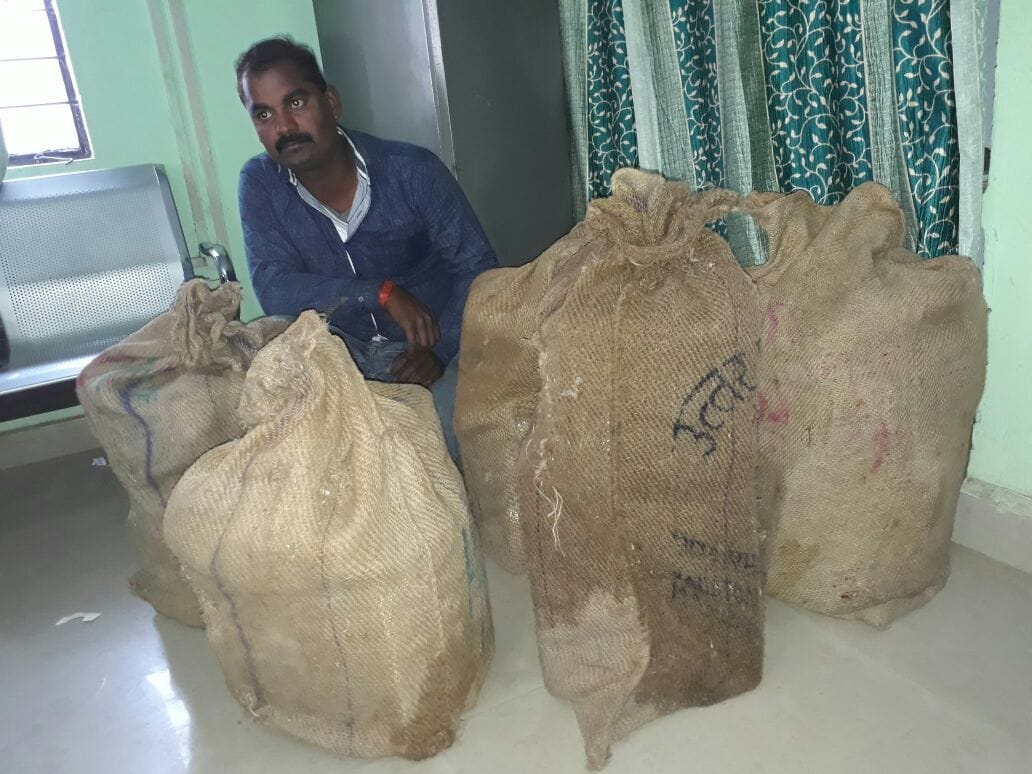 English wine-filled three sacks