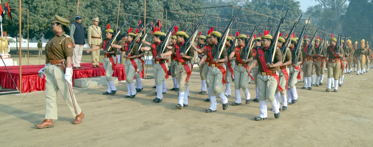 Was in full dress rehearsal of the Republic Day parade