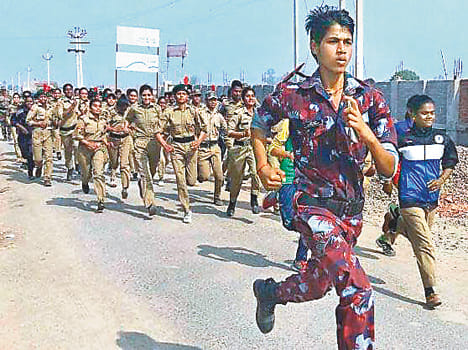 Integration in the race ran NCC cadets