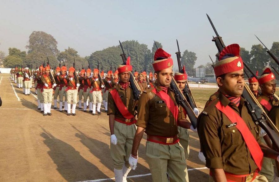 The final rehearsal of the Republic Day parade