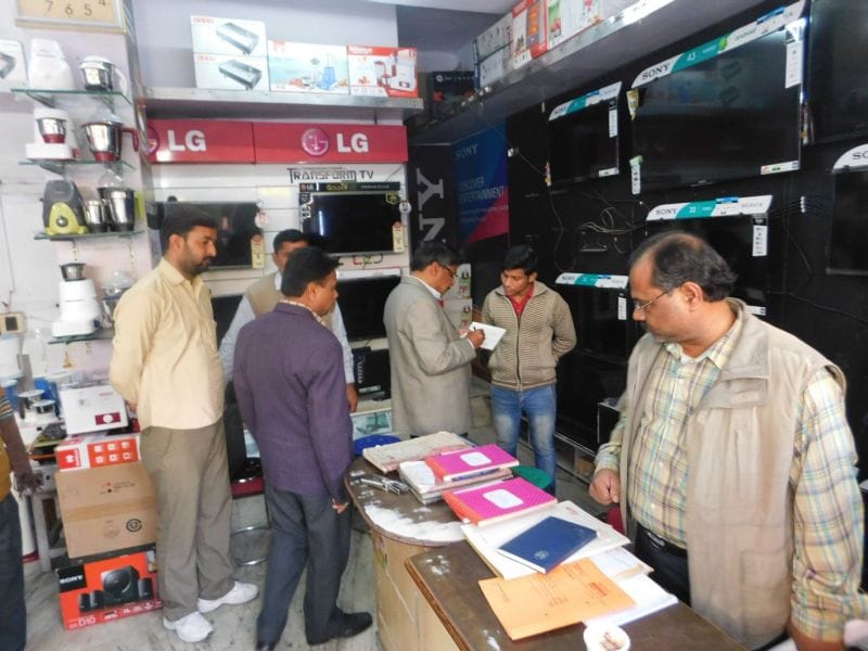 Commercial tax department raided two establishments