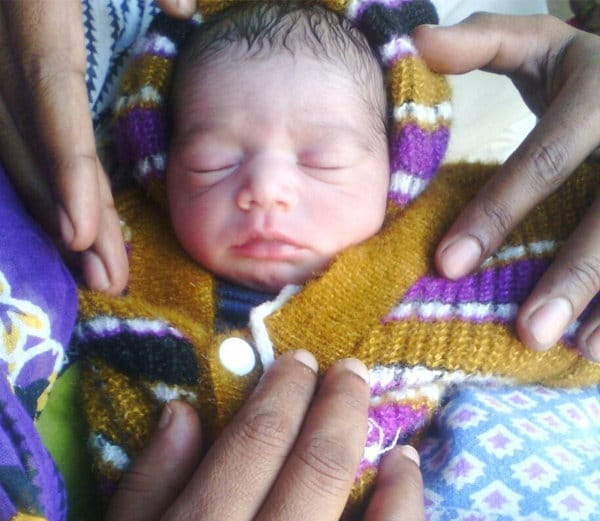 Newborn baby found in garbage dumps scratched by dogs