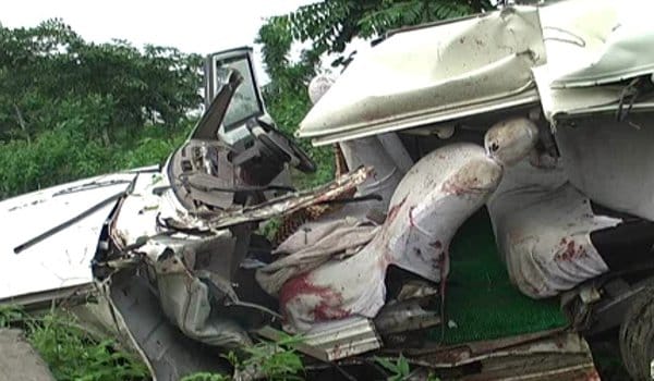 accident during returning from ceremony at home 