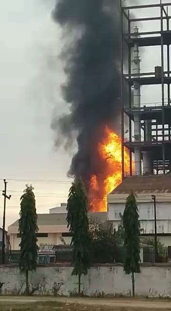 haridwar soap factory caught fire