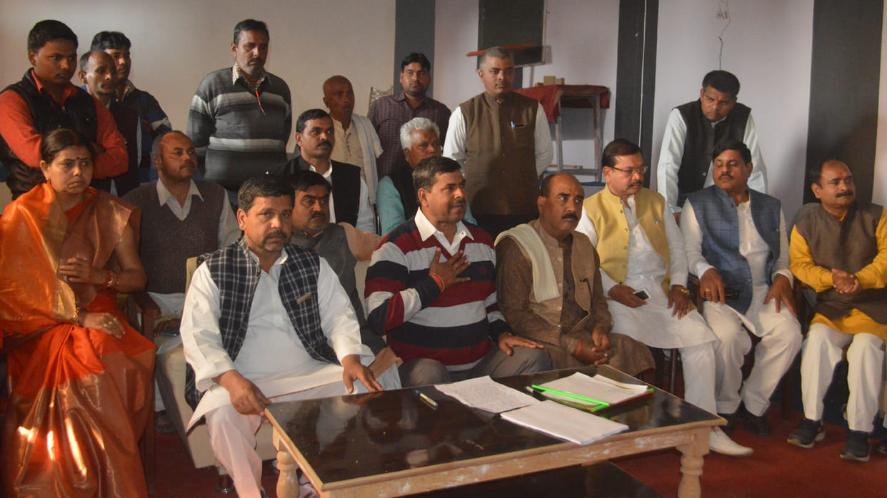 Former BJP district presidents rebel posturing 