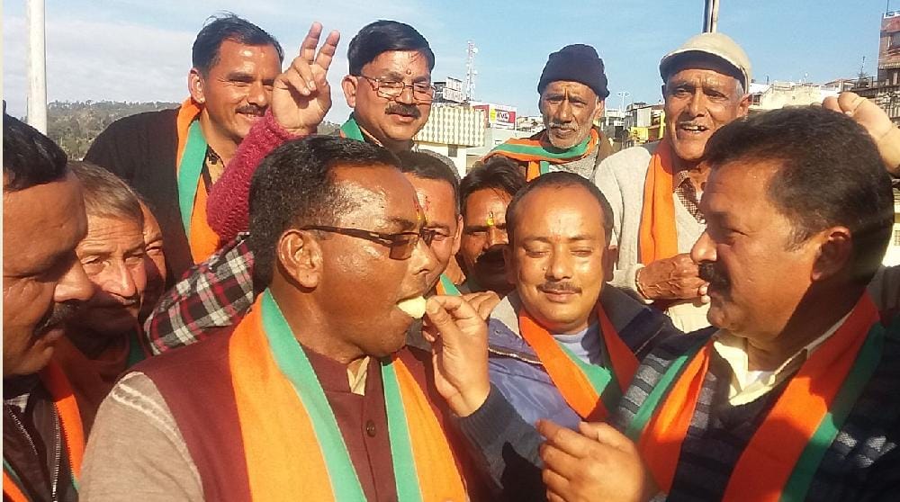 BJP leadership has finally convinced the former legislator Sharma