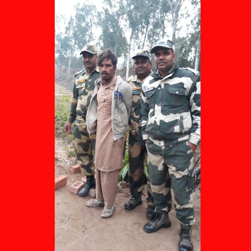Pakistani intruder arrested at Indo-Pak border