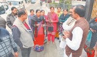  sector 19, people, meet nagar prishad chairman, kaithal