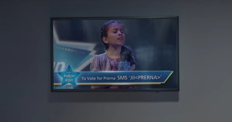 samsung company tv addvt cute girl ' tere bin nai lagda dil mera dholna fame prerna agarwal