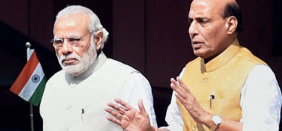 Home minister Rajnath Singh warns Pakistan from Punjab