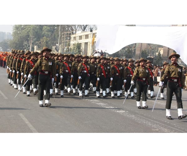 republic day parade in lucknow uttar pradesh.