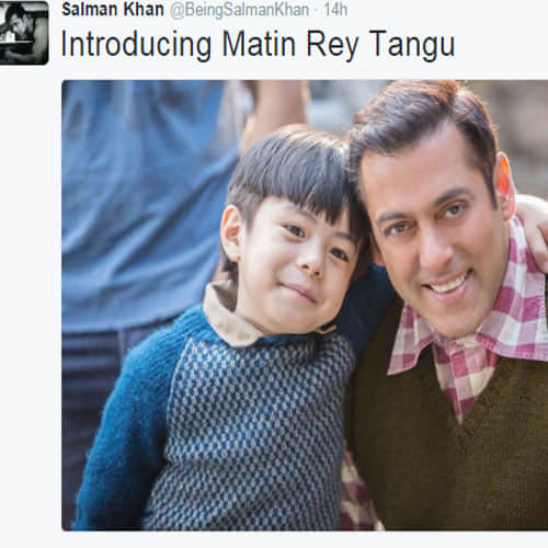 salman introduce a kid in sets of tubelight