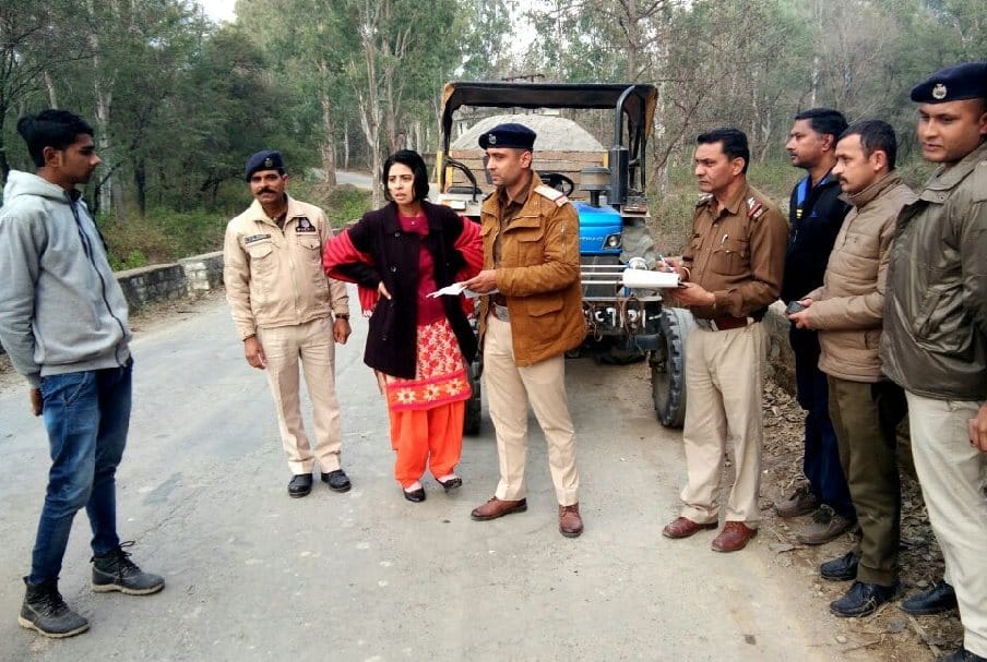 Illegal Mining, Attack on Police Team at Sirmaur.