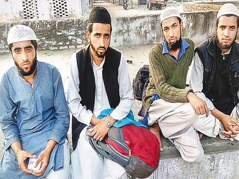Police involved in the interrogation of Kashmiri youth