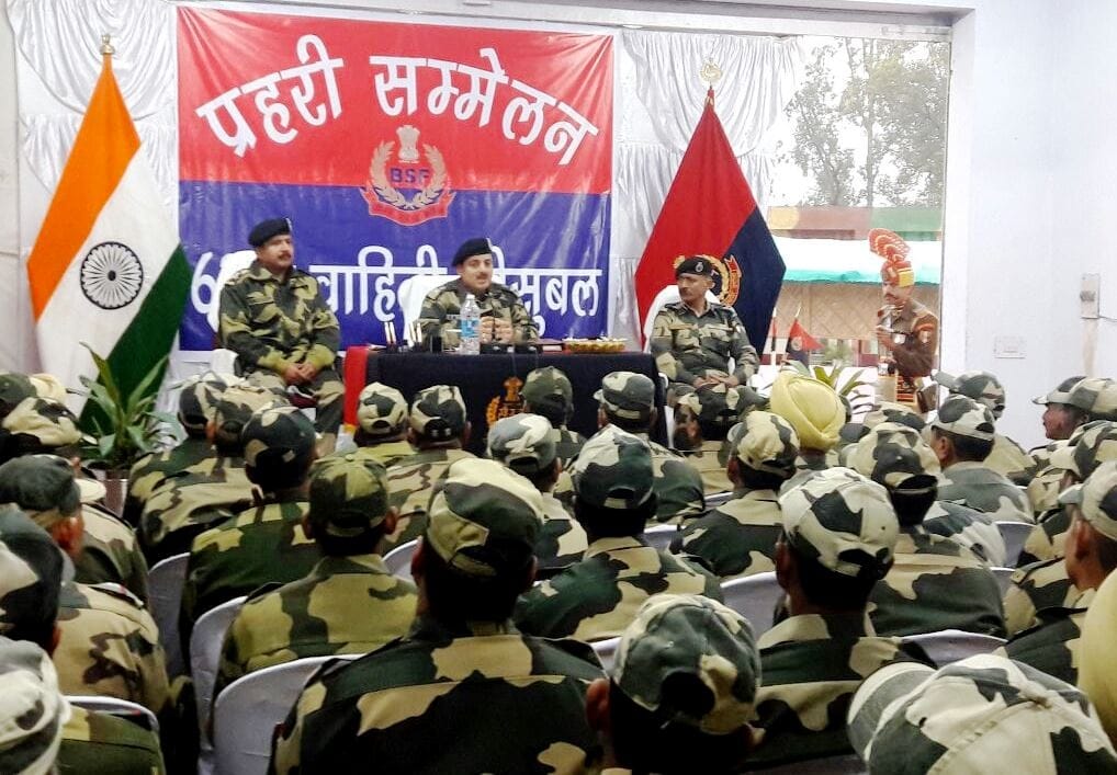 dg bsf visited forward post of border