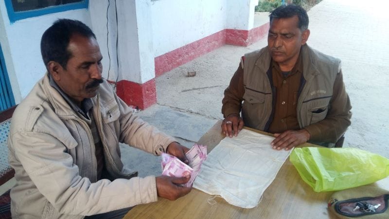 During the checking of the cash seized 52000