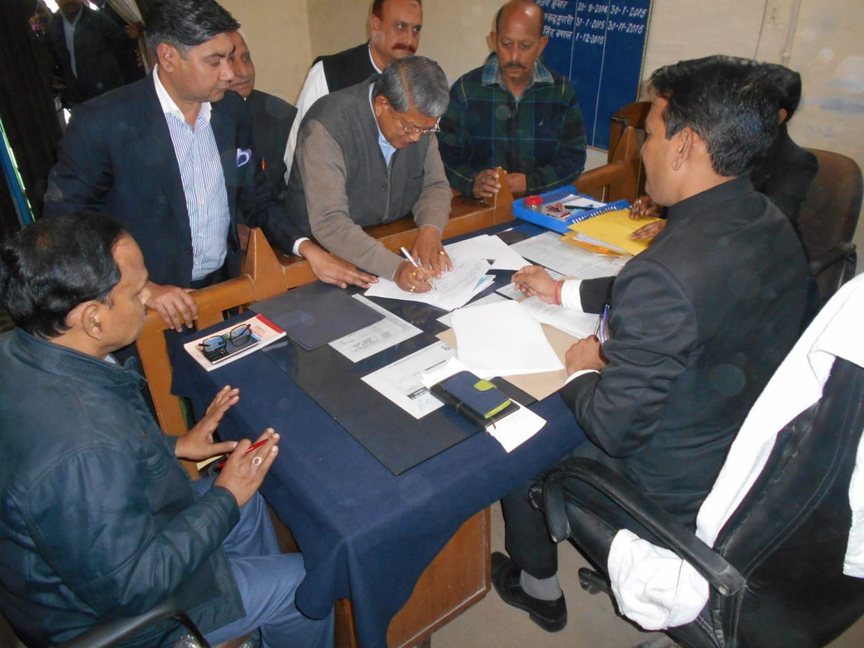 cm rawat file nomination on kichcha seat.