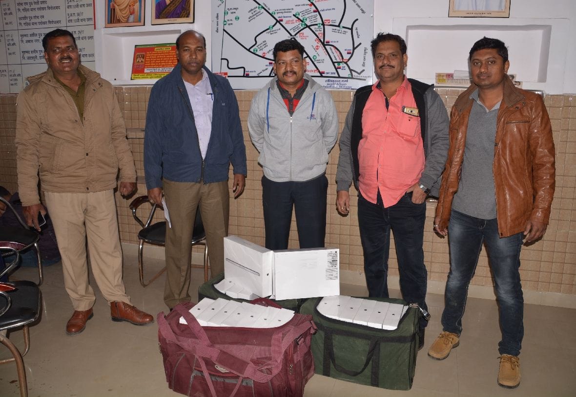 Mumbai Crime Branch team intercepted a shipment of 45 million