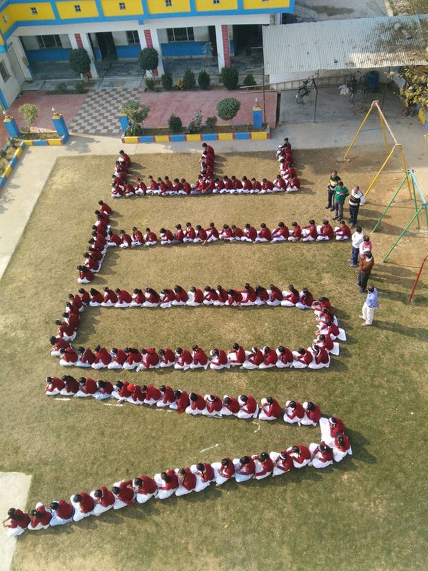 National Voters Day: Students create human chain rally
